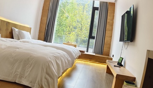Habitación Confort con 2 camas individuales, vistas a la montaña