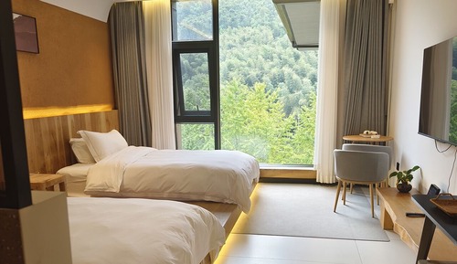 Habitación clásica con 2 camas individuales, vistas a la montaña