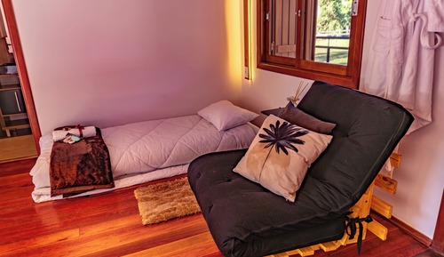 Habitación Premium doble, varias camas, terraza, vistas al jardín