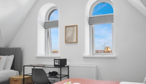 Apartamento Confort, cocina, vistas a la ciudad
