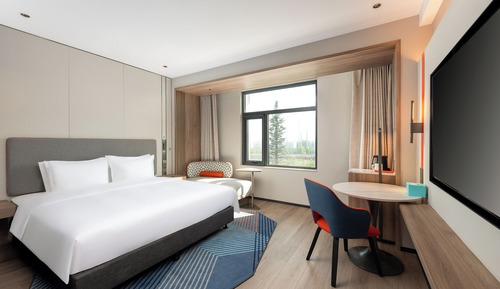 Habitación estándar, 1 cama de matrimonio grande, vistas a la ciudad
