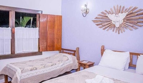 Habitación triple estándar, lanai, vistas al jardín