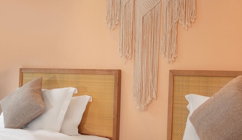 Habitación básica con 2 camas individuales, no fumadores, vistas a la montaña