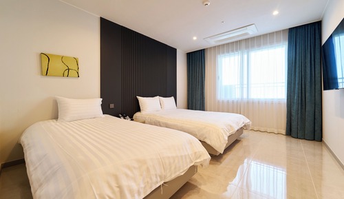 Suite junior, varias camas, no fumadores, vistas al mar