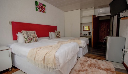 Habitación estándar con 2 camas individuales, patio, vistas al patio