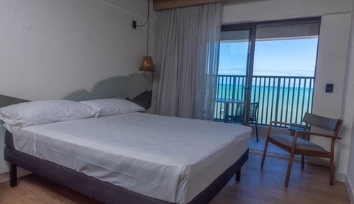 Habitación estándar, 1 cama doble, balcón, vistas al mar