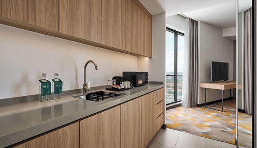 Suite, 2 camas individuales, cocina básica