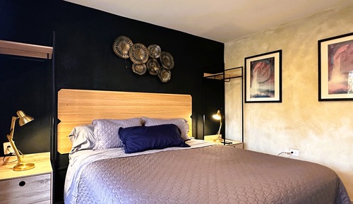 Habitación de diseño, balcón
