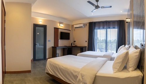 Habitación estándar con 2 camas individuales, vistas a la ciudad