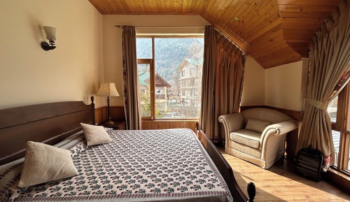 Habitación de lujo doble, 1 cama doble, vistas a la montaña