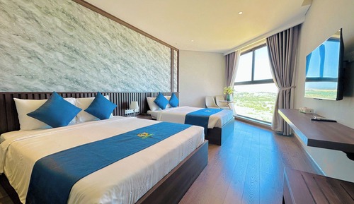 Habitación Deluxe con 2 camas individuales, vistas a la playa