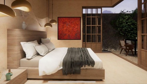 Habitación Deluxe, 1 cama de matrimonio grande, patio