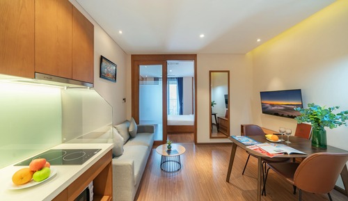 Habitación, balcón