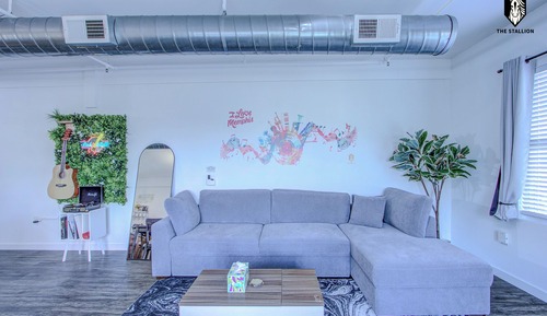 Loft de lujo, 1 cama de matrimonio grande con sofá cama, cocina, vistas a la ciudad