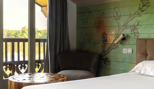 Habitación estándar con 1 cama doble o 2 individuales, vistas al lago