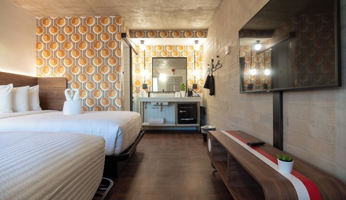 Habitación estándar doble, 2 camas dobles