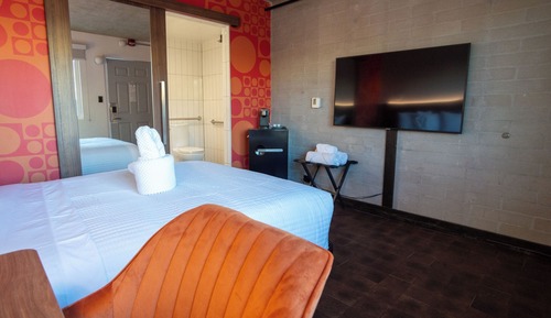 Habitación doble, 1 cama doble, accesible para personas con discapacidad, planta baja