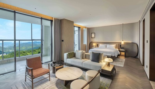 Suite presidencial, 1 cama de matrimonio grande con sofá cama, no fumadores (Hot Spring Pool)