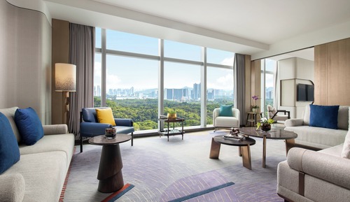 Habitación Deluxe, 1 cama de matrimonio grande, Acceso al salón del club, vistas al jardín
