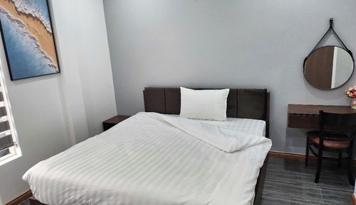 Habitación básica doble de uso individual, patio, vistas a la ciudad
