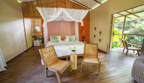 Habitación Deluxe doble, 1 cama de matrimonio grande, balcón, vistas al jardín