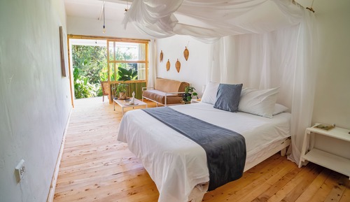 Habitación doble, balcón, vistas al jardín