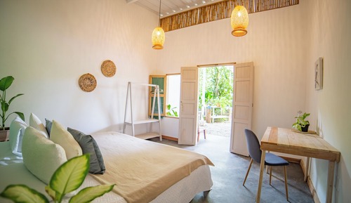 Habitación doble, 1 cama de matrimonio grande, vistas al jardín