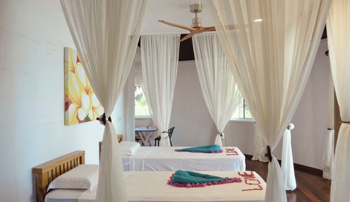 Bungalow, vistas a la playa