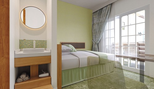 Habitación Confort doble, vistas al jardín