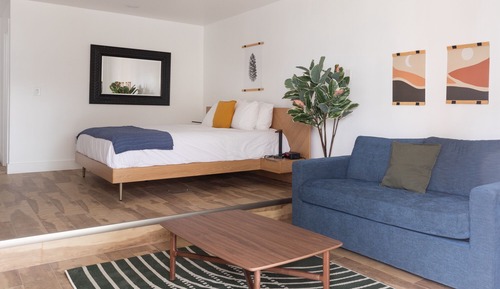 Suite estudio Confort, 1 cama de matrimonio grande con sofá cama, chimenea, vistas al lago