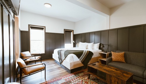 Habitación Deluxe, 1 cama de matrimonio grande con sofá cama