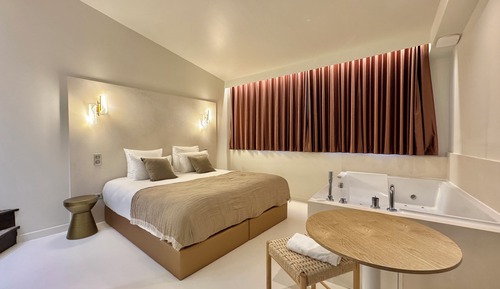 Suite ejecutiva, chimenea, en la zona del patio (La Confidence, 17 rue Auguste Comte)