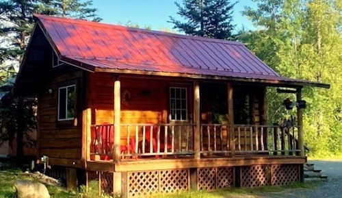 Cabaña básica, 1 cama de matrimonio (Snoozin Moose Cabin)