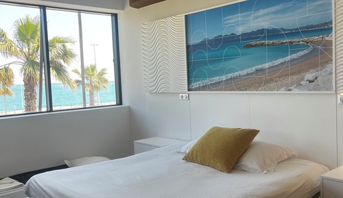 Habitación familiar, mirando al mar