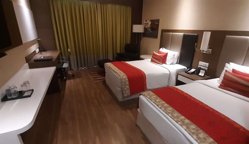 Habitación Deluxe, 1 cama doble, accesible para personas con discapacidad, vistas a la ciudad