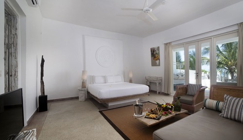 Suite presidencial, 2 habitaciones, piscina privada, frente al mar
