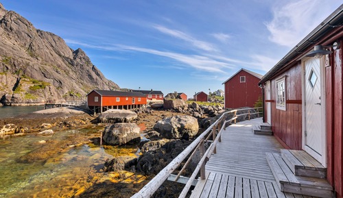 Traditional Cabin, sleeping loft with ladder