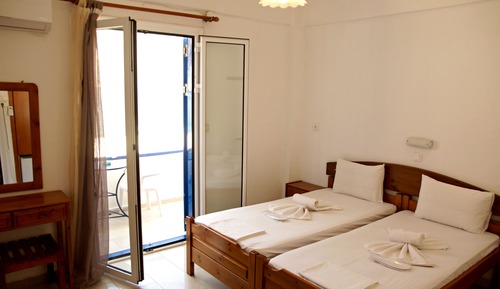 Habitación con 2 camas individuales, 2 camas individuales, vistas al mar