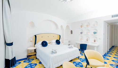 Habitación Elite, 1 cama de matrimonio grande, bañera de hidromasaje, vistas al mar