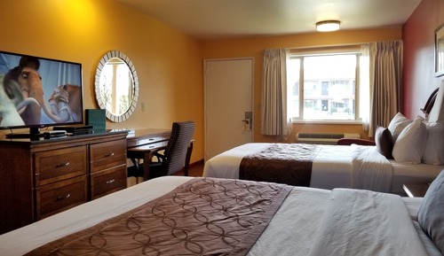 Habitación Deluxe, 2 camas de matrimonio, frigorífico y microondas