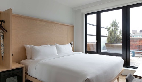 Habitación, 1 cama de matrimonio grande, terraza