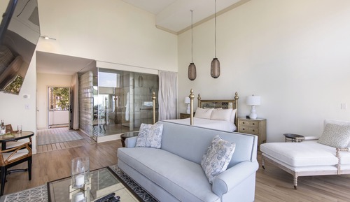 Suite de lujo, 1 cama de matrimonio, chimenea, vistas a la bahía (Jacuzzi Left Bank)