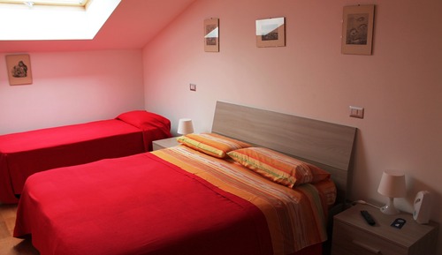 Habitación cuádruple familiar, 1 habitación, balcón, en la zona del jardín