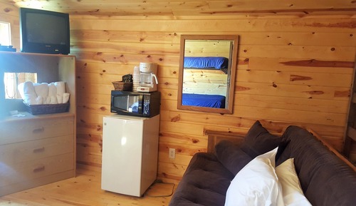 Cabaña económica, varias camas
