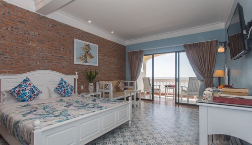 Suite de lujo, 1 cama de matrimonio grande, vistas al mar, frente al mar