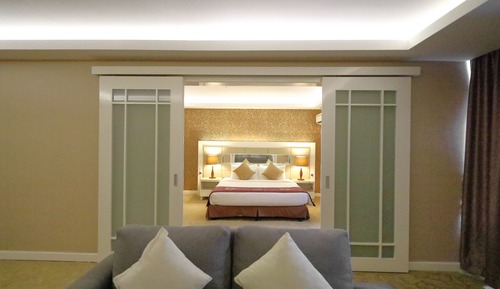 Suite ejecutiva, 1 cama de matrimonio grande con sofá cama