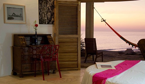 Cabaña, 1 cama King size, vista al mar (Habitacion Circular)