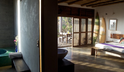 Cabaña, 1 cama King size, vista al mar (Habitación Cuadrada)