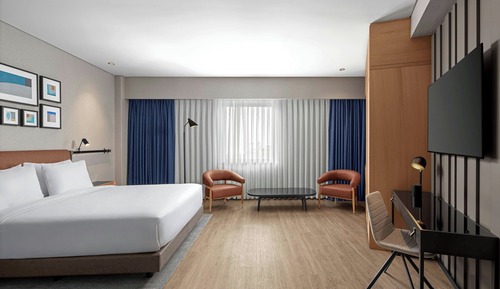 Habitación Deluxe, 1 cama de matrimonio grande, no fumadores, vistas al mar