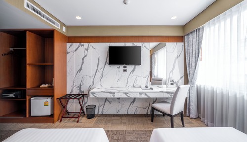 Habitación Deluxe con 2 camas individuales, vistas a la ciudad